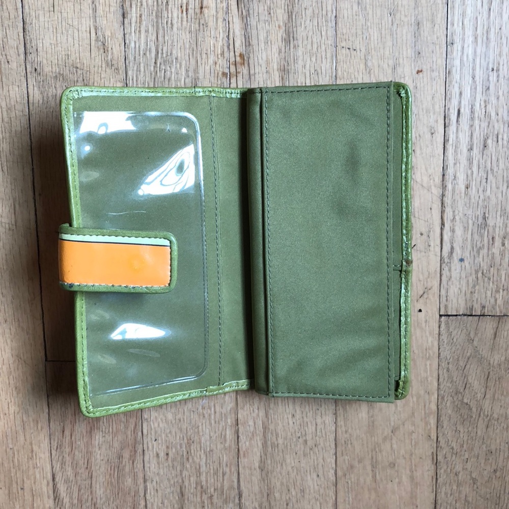 Fossil vintage stripes leather wallet Pastel Stripes HIPSTER! - Picture 4 of 6
